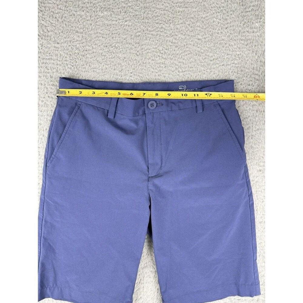 Lot 2 Vineyard Vines Performance Shorts Boys Size  18 Blue And Gray Adjustable